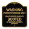 Signmission Permit Parking Only Unauthorized Vehicles Booted at Vehicle Owners Expense, A-DES-BG-1818-22712 A-DES-BG-1818-22712 - alternate 1